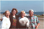 Virg, Mary, Arlene and John at San Diego Bay