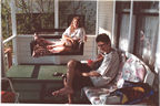 Gwen and Joey relaxing