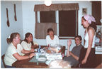 At the Hornacek's home for pizza