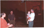 Chatting in the yard