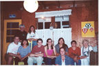 The group back at the cottage - good looking bunch!