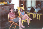 Marie and Nicole enjoy the story