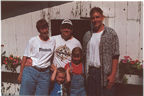 Kristy, John, Sam (little guy), Bethany, and Kevin