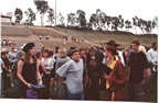 Everyone gathers around