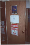 Door to Marie's room at UCSB