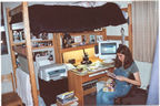 Marie at desk