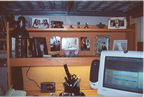 Marie's computer and desk area