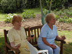 Auntie Mary and Mom relax
