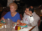 Mom and Richard enjoy the meal