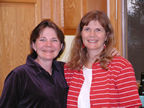 Teresa and Gwen stike a pretty pose