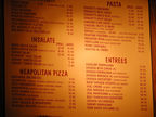 and the menu.