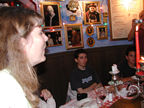 Gwen takes her turn at the candles